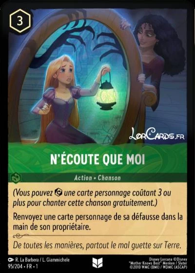 95/204 FR | Listen to Me | Disney Lorcana Card (2023)